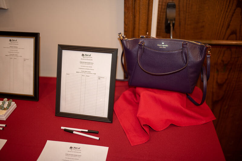 Kate Spade bag in the silent auction at the 2022 Bread of Life Benefit